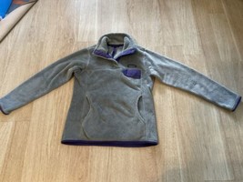 Patagonia Polartec Jacket Windbreaker Grey Purple Women’s size XS - £54.00 GBP