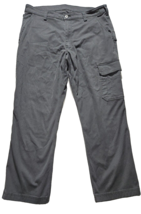 Duluth Pants Mens 36 x 30 Gray Flex Fire Hose Canvas Straight Workwear O... - $30.95