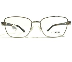 Valentino V2124 721 Eyeglasses Frames Tortoise Silver Square Full Rim 53-16-135 - $69.91