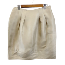 Lafayette 148 Womens 6 100% Silk Pleated Pencil Skirt Beige Tan Lined Ca... - £34.74 GBP