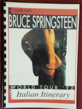 BRUCE SPRINGSTEEN - 1992 ITALY CREW MEMBERS ITINERARY WITH DETAILS OF EV... - $126.00