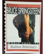 BRUCE SPRINGSTEEN - 1992 ITALY CREW MEMBERS ITINERARY WITH DETAILS OF EV... - $126.00