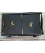 Vintage ~ Swank ~ Black w/Gold ~ Men&#39;s Jewelry Box w/Tie Tacks ~ Cuff-Li... - €69,15 EUR