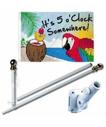 K&#39;s Novelties It&#39;s 5 O&#39;Clock 3 x 5 FT Flag Set + 6Ft Spinning Flag Pole ... - $34.44