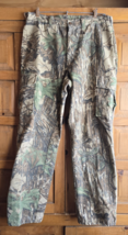 Vintage Woolrich Green Camo Hunting Pants Cotton Mens Size Medium Realtree - £29.70 GBP