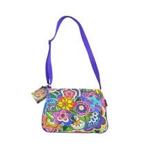Laurel Burch Crossbody Colorful Cat Carlottas Garden Crossbody Bag Purse... - $49.49