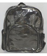 Unbranded Item Clear Netted Backpack Black Trim Medium Five Pockets - £15.61 GBP