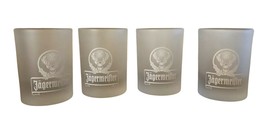 Jagermeister Frosted Shot Glasses with Deer Logo lot of 4 - £18.48 GBP
