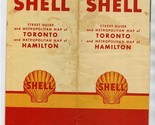 1957 Shell Oil Street Guide Metropolitan Map Toronto &amp; Hamilton Ontario ... - £11.07 GBP