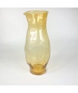 Onda Art Glass Amber Handleless Biomorphic Freeform Pitcher Cocktail Mixer - $24.74