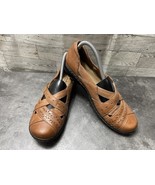 Clarks Bendables Ashland Spin Women Shoes Brown 9 M leather Straps Comfo... - $647.96 MXN