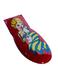 Noisemaker antique tin toy vtg noise maker clicker party Kirchhof Creepy Clown - £23.22 GBP