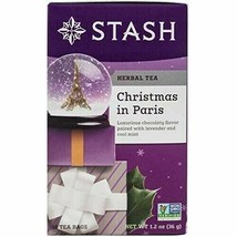 NEW  Stash Tea Christmas in Paris Herbal Tea with Chocolate Blend Flavor 18 Bag - £7.81 GBP