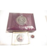 LIONEL CENTURY CLUB II NICE LOOKING WOODEN STORAGE BOX W/PIN&amp;PAPERWEIGHT... - $85.17 CAD