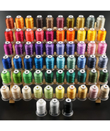 New Brothread 63 Brother Colors Polyester Embroidery Machine Thread Kit ... - £49.74 GBP