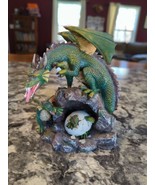 Medieval Legends Figurine - Dragon  &amp; Baby Dragons with hatching egg 6&quot; ... - $39.60