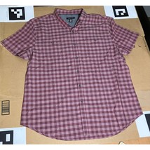 Structure Red Plaid Button Down Shirt, XXL Men&#39;s Flannel, Checkered Top,... - $9.90