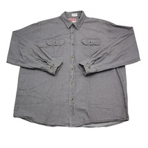 Wrangler Shirt Mens XL Extra Gray Cowboy Western Outdoors Workwear Butto... - $18.69