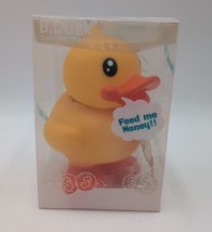 7&quot; Semk B. Duck Saving Coin Piggy Bank Yellow Rubber Ducky New Baby Shower Gift - £15.54 GBP