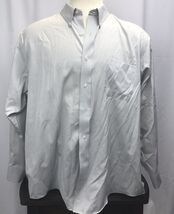 Croft &amp; Barrow Men's Button-up Long Sleeve Shirt, size 18, Light Blue - $10.89