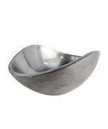 Vtg 90s Mid-Century Modern Style Cast Aluminum Butterfly Wave Bowl Made ... - $28.03 CAD