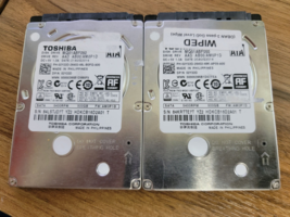 Lot x2 Toshiba SMQ01ABF050 500GB 2.5&quot; 6G 7.2K Sata Hdd Dell 02Y22D 2Y22D - £15.75 GBP