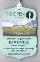 2007 British Open Ticket Sunday July 15th 1st Practice round Pádraig Harrington  - £49.10 GBP