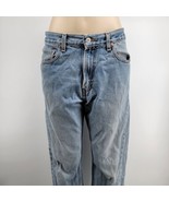 Levi&#39;s 505 Men&#39;s Size 34x34 Regular Straight Fit Denim Blue Jeans Light ... - £17.82 GBP