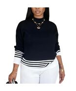 HTD Women&#39;s Crew Neck Long Sleeve Casual Pullover Sweater Rose Red Size XL - $341.44 MXN