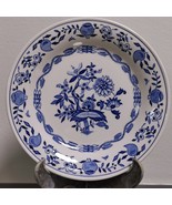 Vintage Boch Belgium Zwiebel Antique Plate Blue and White Pattern Kupfer... - €32,40 EUR