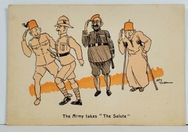 Military Art The Army Takes &quot;The Salute&quot; by Alex Taylor Postcard P16 - £8.72 GBP