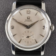 Omega Men&#39;s Stainless Steel Vintage Automatic Watch w/ Leather Band 2862 - £817.43 GBP