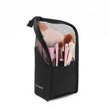 Women Cosmetic Bag Zipper 1 Pc Stand Makeup Bag for Women Travel Female Makeup B - £42.93 GBP