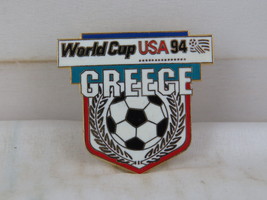 1994 World Cup of Soccer Pin - Greece Shield Design by Peter David - Metal Pin - £11.99 GBP