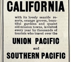 1904 Union Southern Pacific Railway California #1 Advertisement Railroad  - $19.99