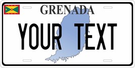 Grenada Map License Plate Personalized Car Bike Motorcycle - £8.85 GBP+