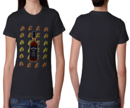 Beer  Black Cotton t-shirt Tees For Women - $14.53+