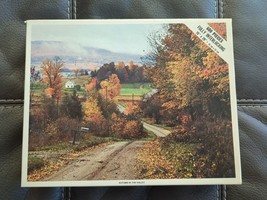 VINTAGE WHITMAN 600 JIGSAW PUZZLE 16x20 AUTUMN In The Valley 4648-1 - $16.14