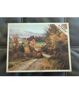 VINTAGE WHITMAN 600 JIGSAW PUZZLE 16x20 AUTUMN In The Valley 4648-1 - £12.66 GBP