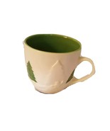 2006 Starbucks Holiday Christmas Tree Mug Green Embossed Tree Sled Snowm... - $278.60 MXN