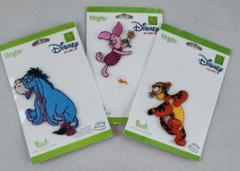 Disney Pooh Collection Pigglit Eore &amp; Tigger 3  Embroidered Iron On Patc... - £23.18 GBP