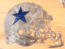 Cowboys Helmet Metal Wall Art 17&quot; x 13&quot; - £39.80 GBP
