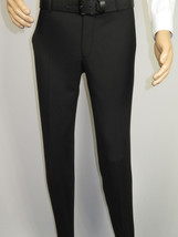 Men Suit BERLUSCONI Turkey Italian Wool 180's Double Breasted UGS94-08 Black image 7