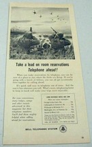 1956 Print Ad Bell Telephone Hunters Aim at Ducks on the Fly, Hunting Dog - £8.31 GBP