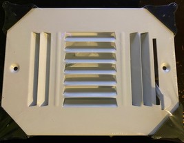 Fits 6&quot; x 4&quot; Opening, White Steel Vent Cover Steel HVAC Supply Register ... - $8.13 CAD