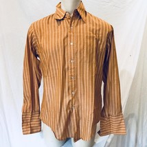 Vintage University Shop Mens Button Down Cotton Polyester Blend Shirt Si... - $41.42