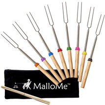 Campfire Cooking Marshmallow Roasting Stick Set 8 Telescoping Forks 32 F... - $49.99