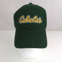 Cabela&#39;s Green With Yellow Embroidery  Adjustable Trucker Baseball Cap - £11.62 GBP