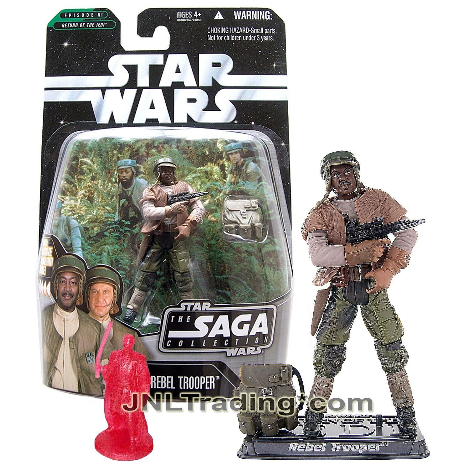 Year 2006 Star Wars The Saga Collection Figure REBEL TROOPER with Obi-Wan Kenobi - $34.99