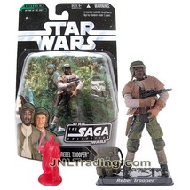 Year 2006 Star Wars The Saga Collection Figure REBEL TROOPER with Obi-Wa... - £27.53 GBP
